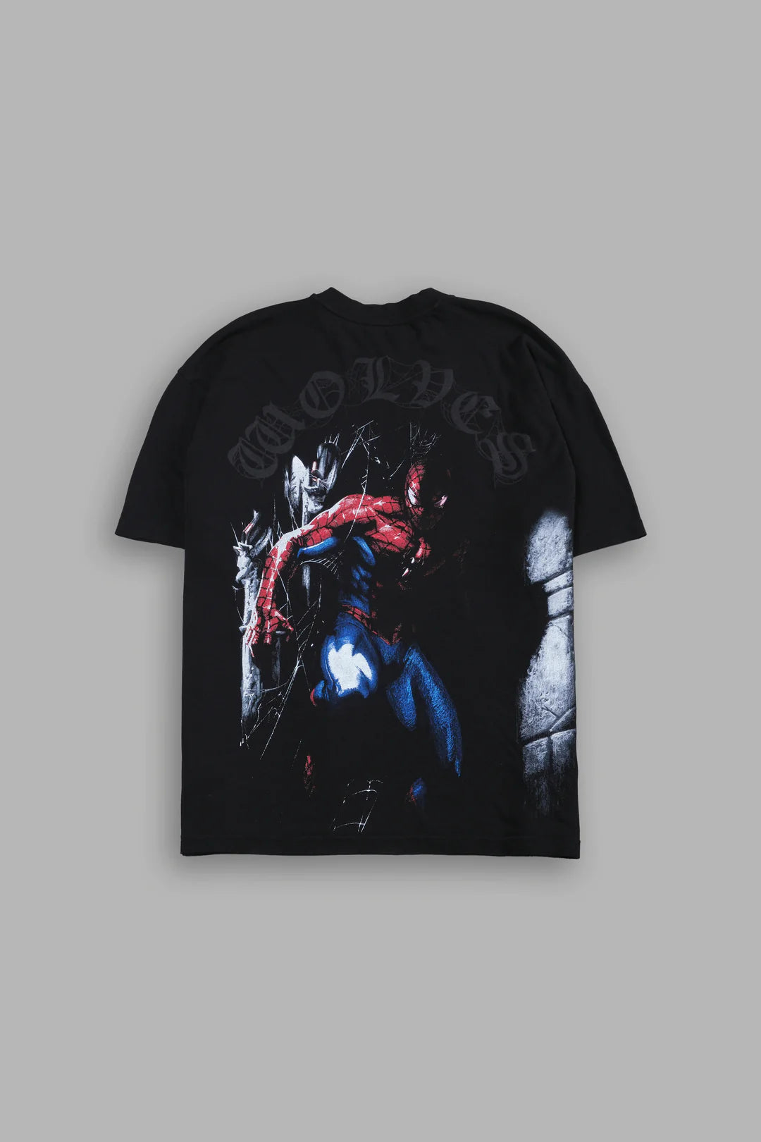 WEBS AND SHADOWS PREMIUM OVERSIZED TEE IN BLACK