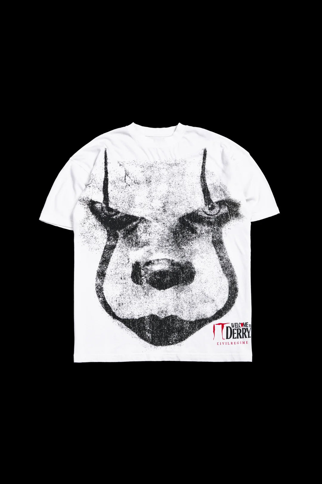 CLOWN GLARE AMERICAN CLASSIC OVERSIZED TEE IN BUTTER