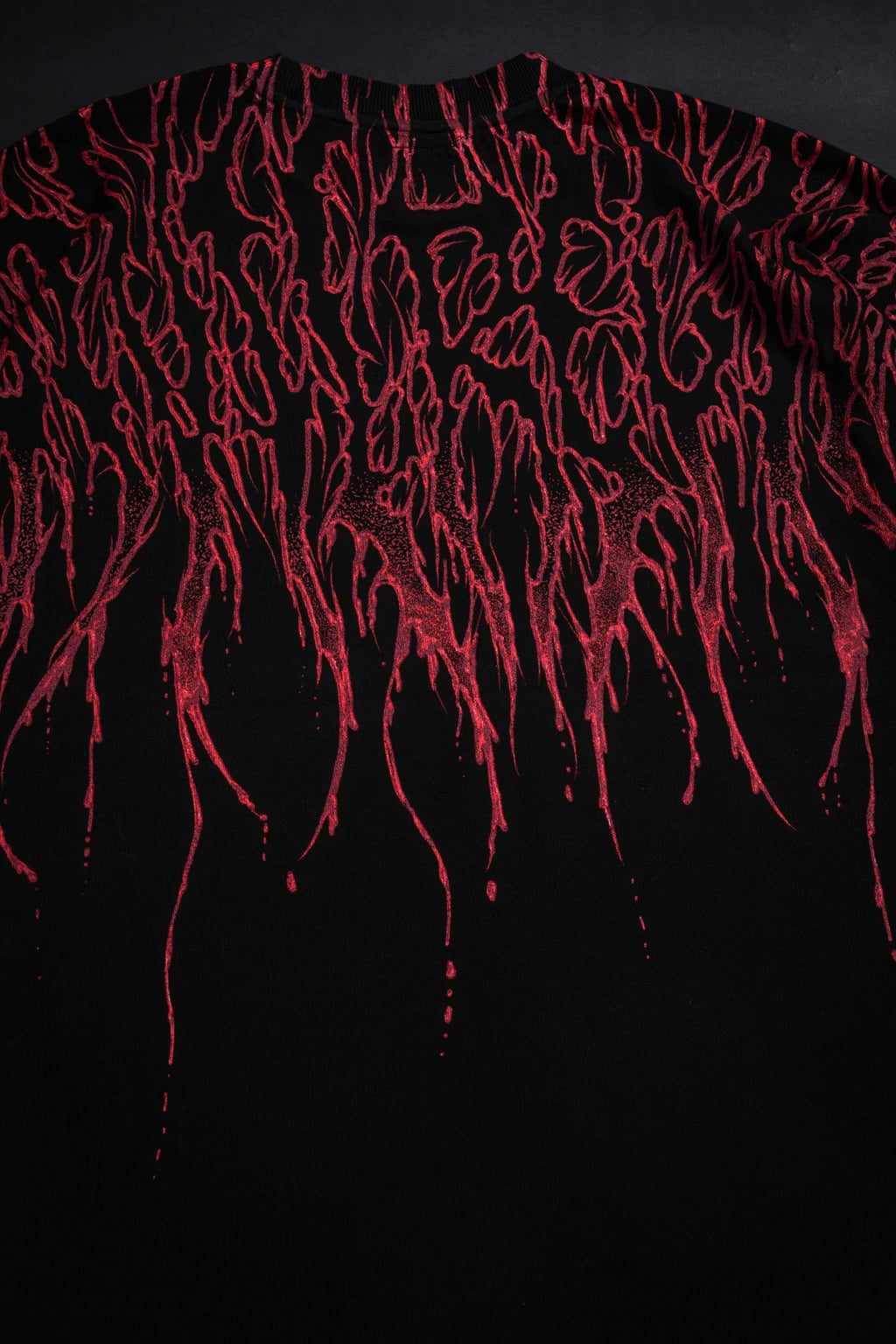 BLOODY FACE "SBS" AMERICAN CLASSIC OVERSIZED TEE IN BLACK