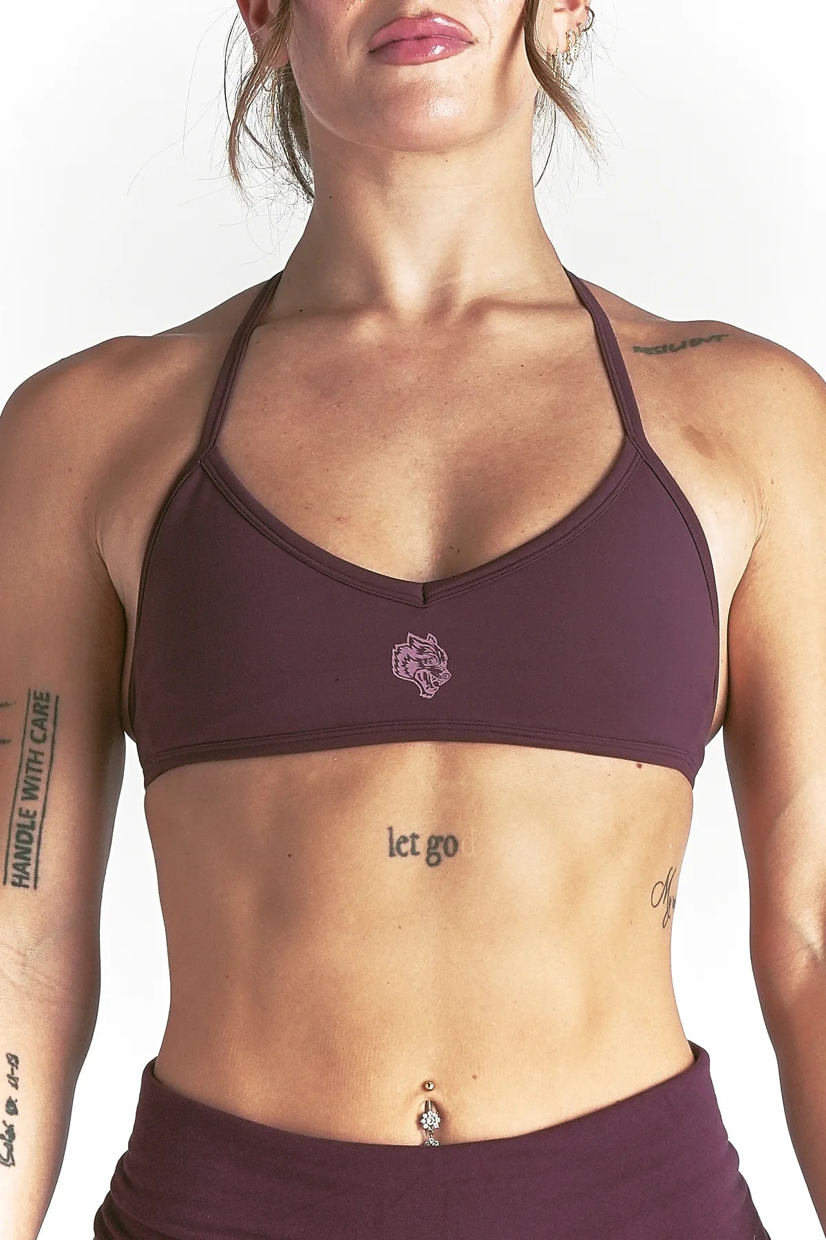 WOLF "LANA" HALTER ENERGY BRA IN FIG