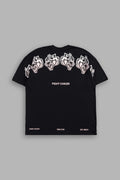 GRADIENT WOLVES HAVE YOUR BACK PREMIUM OVERSIZED TEE IN BLACK