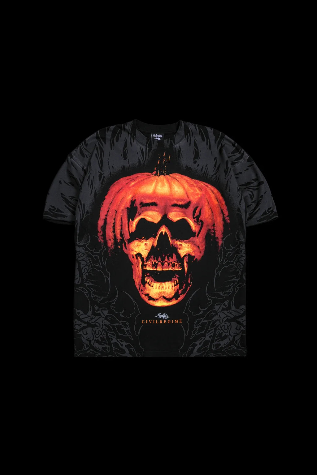 CARVED THROUGH CHAOS AMERICAN CLASSIC OVERSIZED TEE IN BLACK