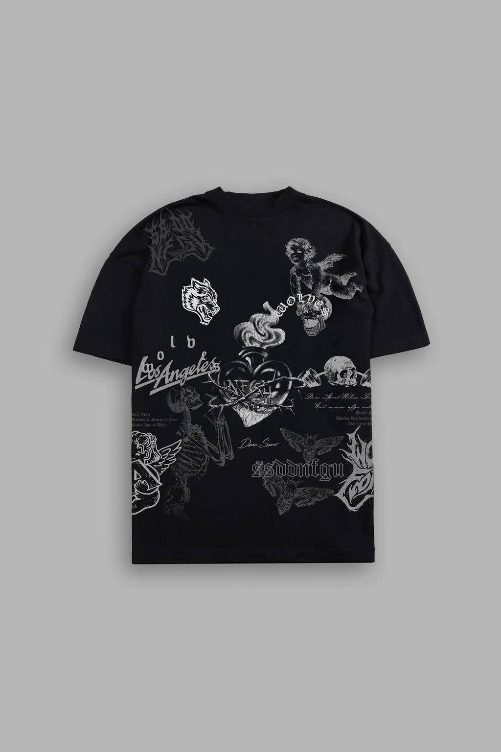 HOMAGE TO LA PREMIUM OVERSIZED TEE IN BLACK