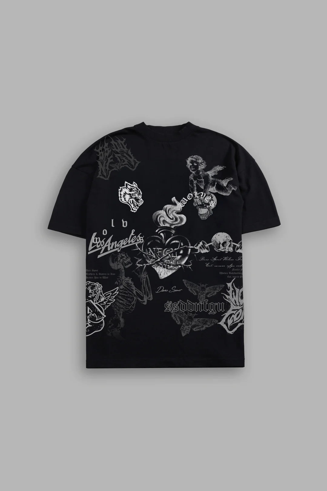 HOMAGE TO LA PREMIUM OVERSIZED TEE IN BLACK