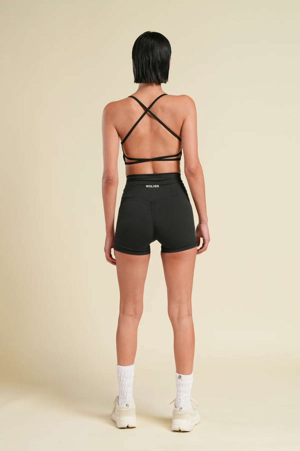 IYKYK "EMMA" ENERGY SHORTS IN BLACK