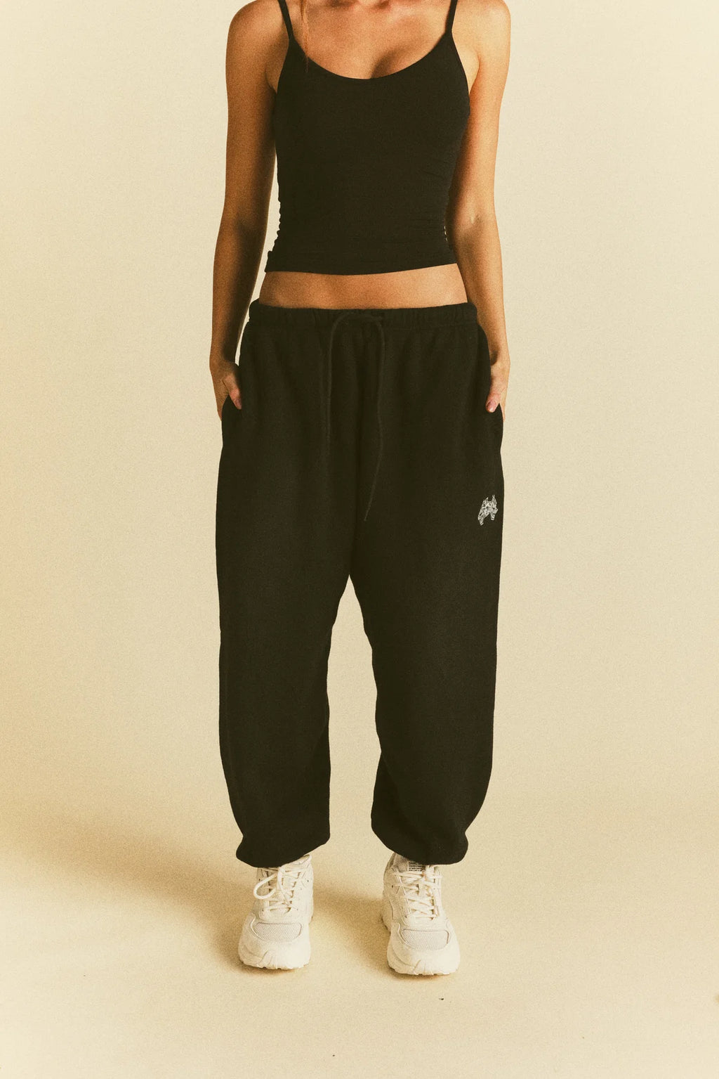 IT'S FOR US PREMIUM LOUNGER SWEAT PANTS IN BLACK