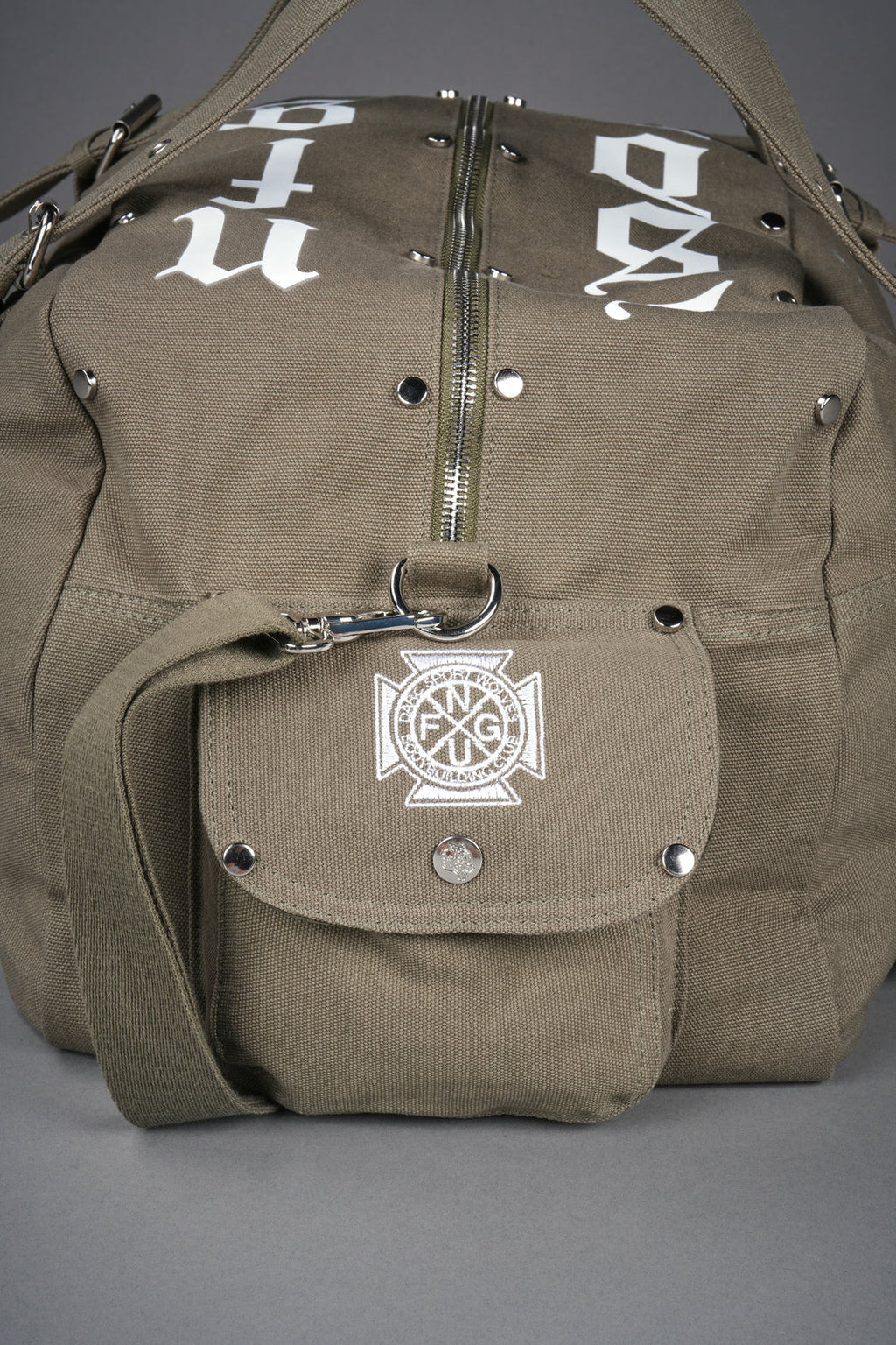 OUR MANTRA DUFFLE BAG IN OLIVE
