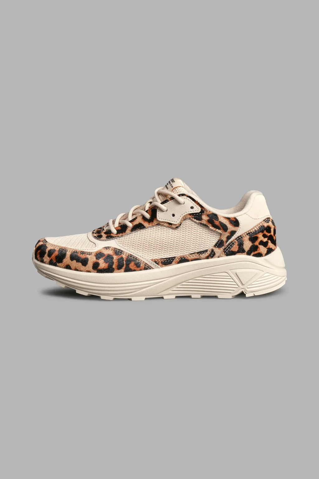 RUN-1 SHOES IN CLAY LEOPARD/CREAM