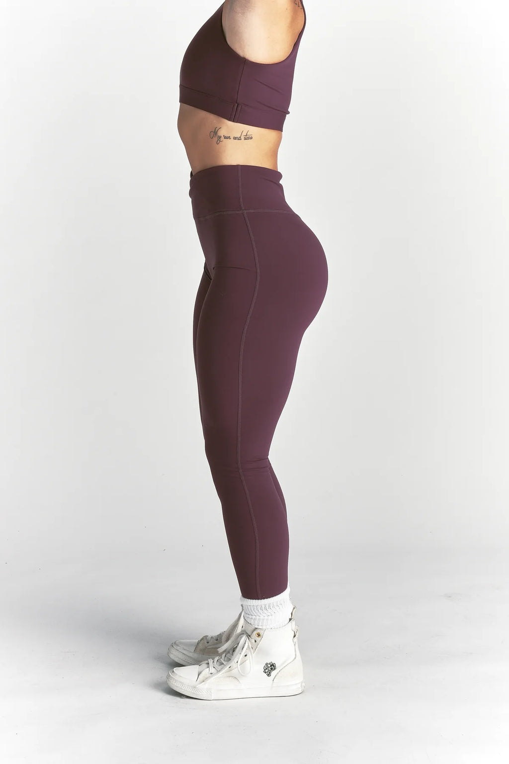 WOLF "PEARL" ENERGY LEGGINGS IN FIG