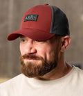 AAR SHALL NOT EAT 6 PANEL PERFORMANCE HAT GRAY/WINE RED