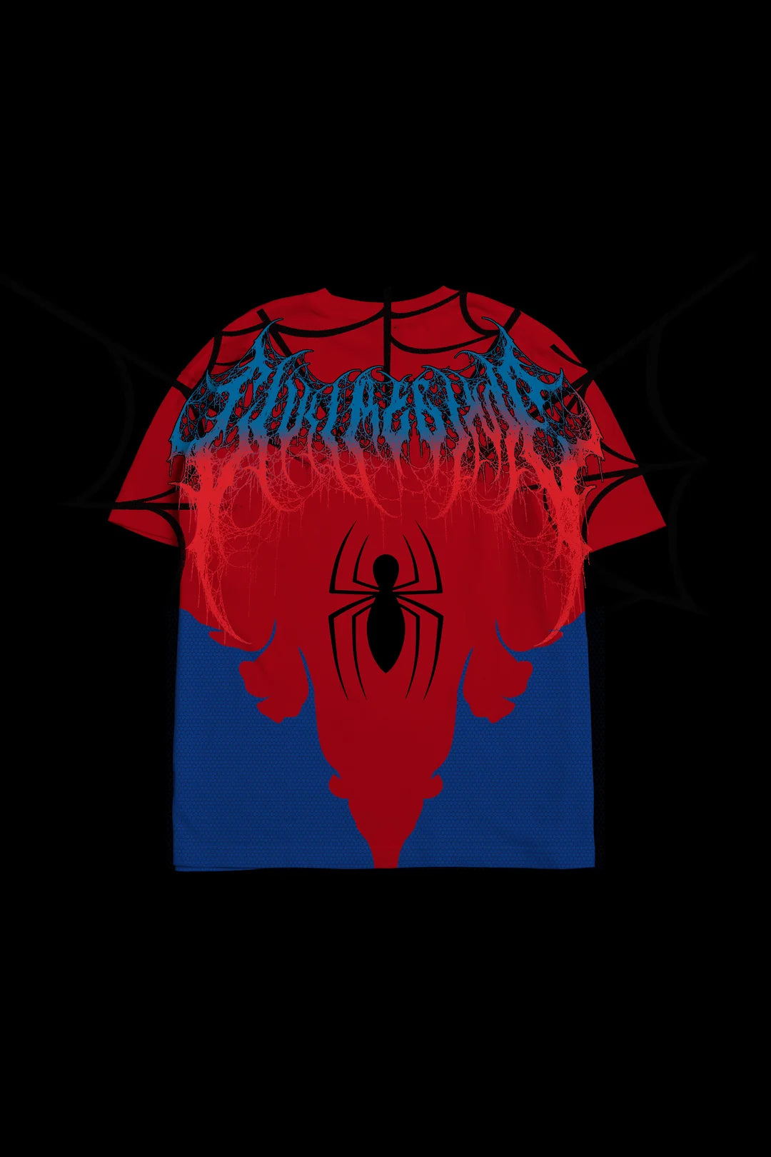 CLASSIC WEBS AMERICAN CLASSIC OVERSIZED TEE IN RED/BLUE