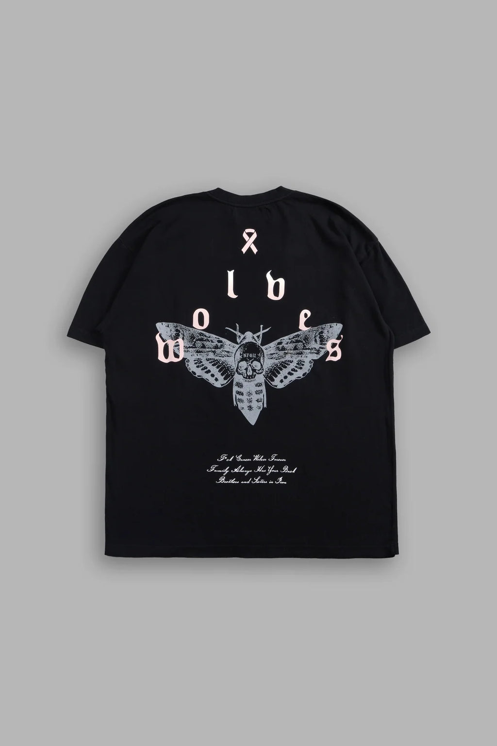 MOTH PYRAMID PREMIUM OVERSIZED TEE IN BLACK