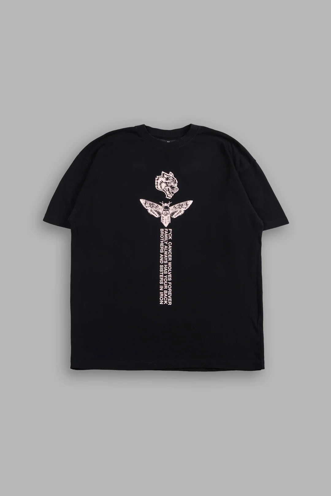 MOTH PYRAMID PREMIUM OVERSIZED TEE IN BLACK
