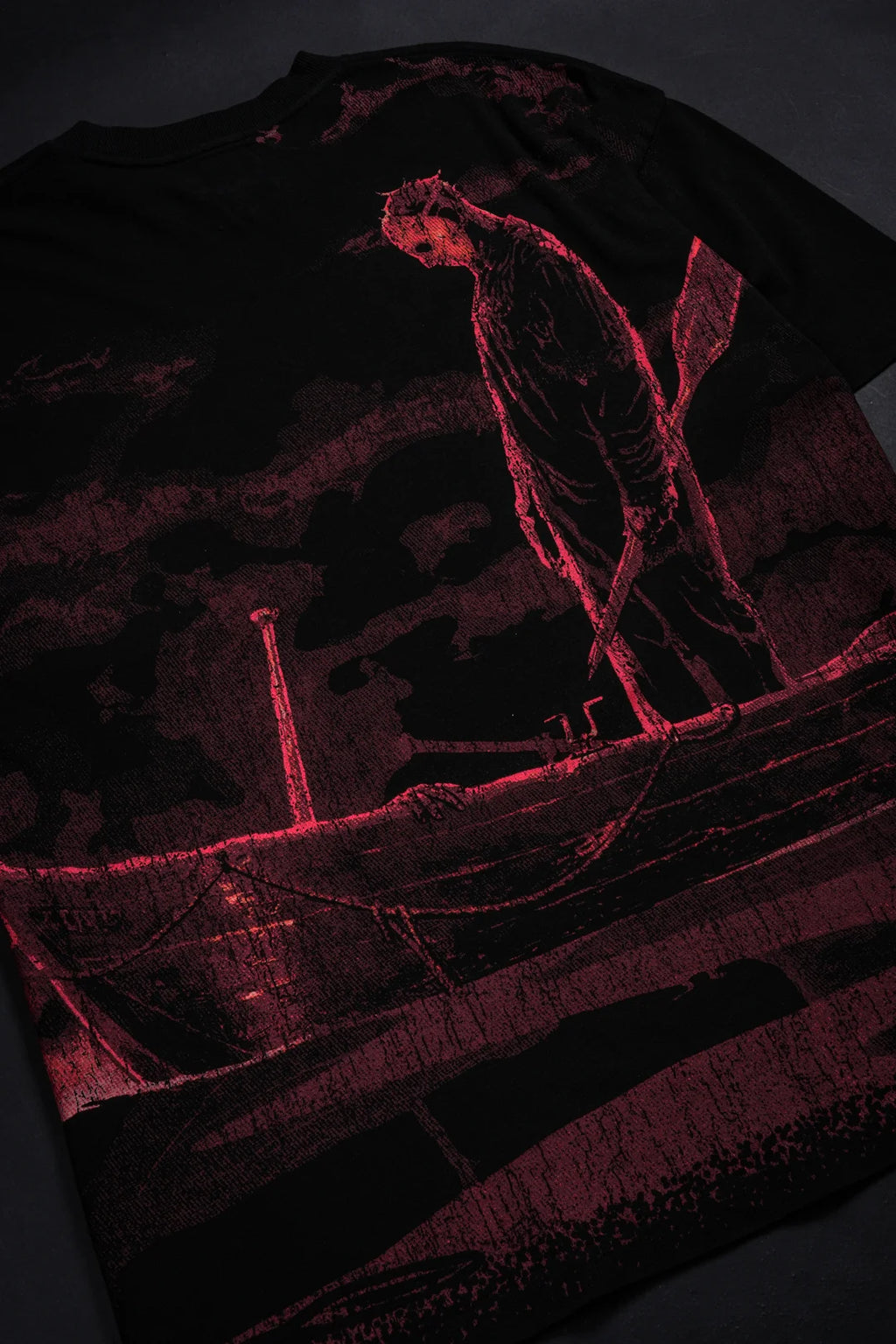BACK IN BLOOD AMERICAN CLASSIC OVERSIZED TEE IN BLACK