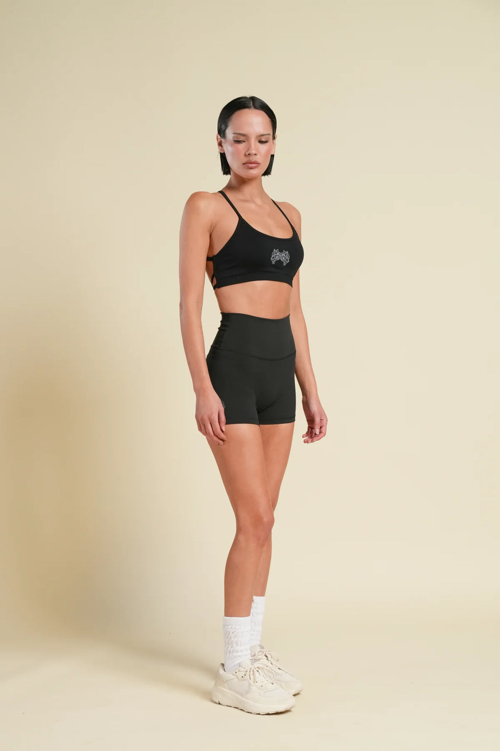 IYKYK "EMMA" ENERGY SHORTS IN BLACK
