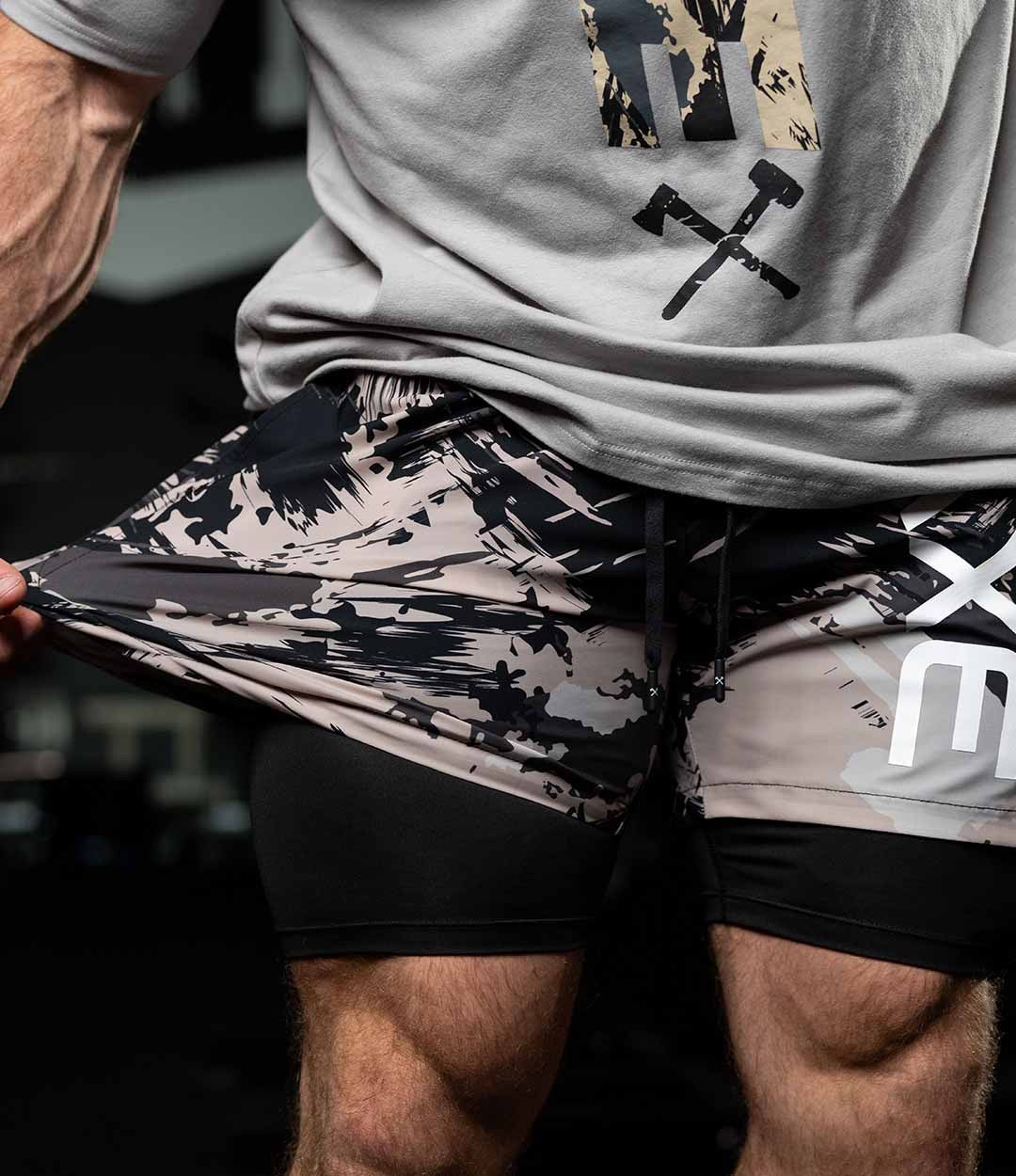 AXE TRAINING SHORTS CAMO