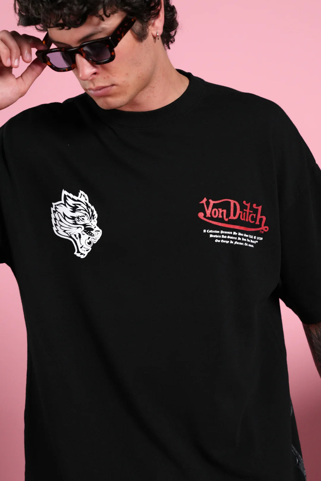 EYE OF THE BEHOLDER PREMIUM OVERSIZED TEE IN BLACK
