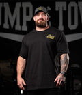 OVERSIZED COLLEGIATE TEE IN BLACK