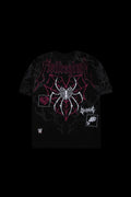 AJ LOVE BITES BACK AMERICAN CLASSIC OVERSIZED TEE IN BLACK