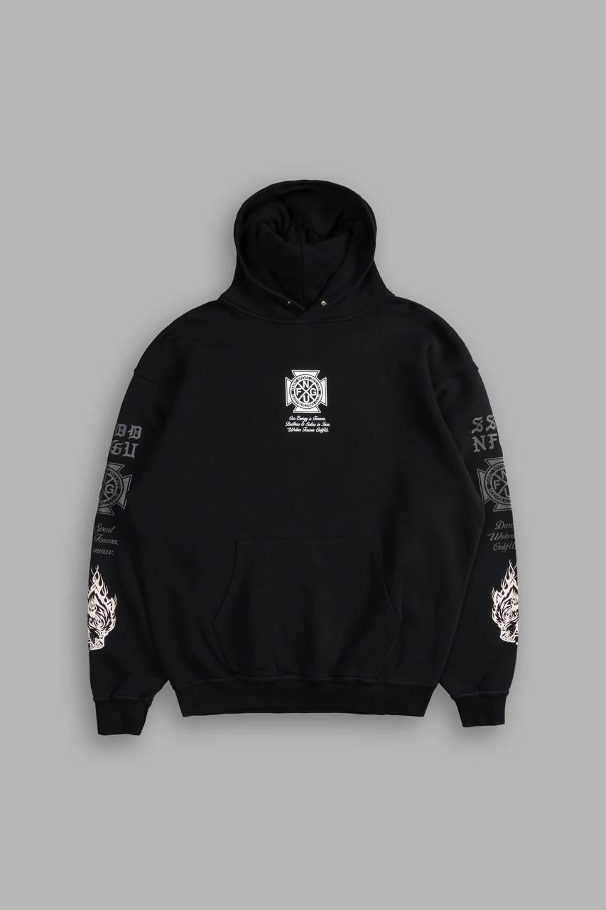 OUR LINEAGE “PIERCE” HOODIE IN BLACK