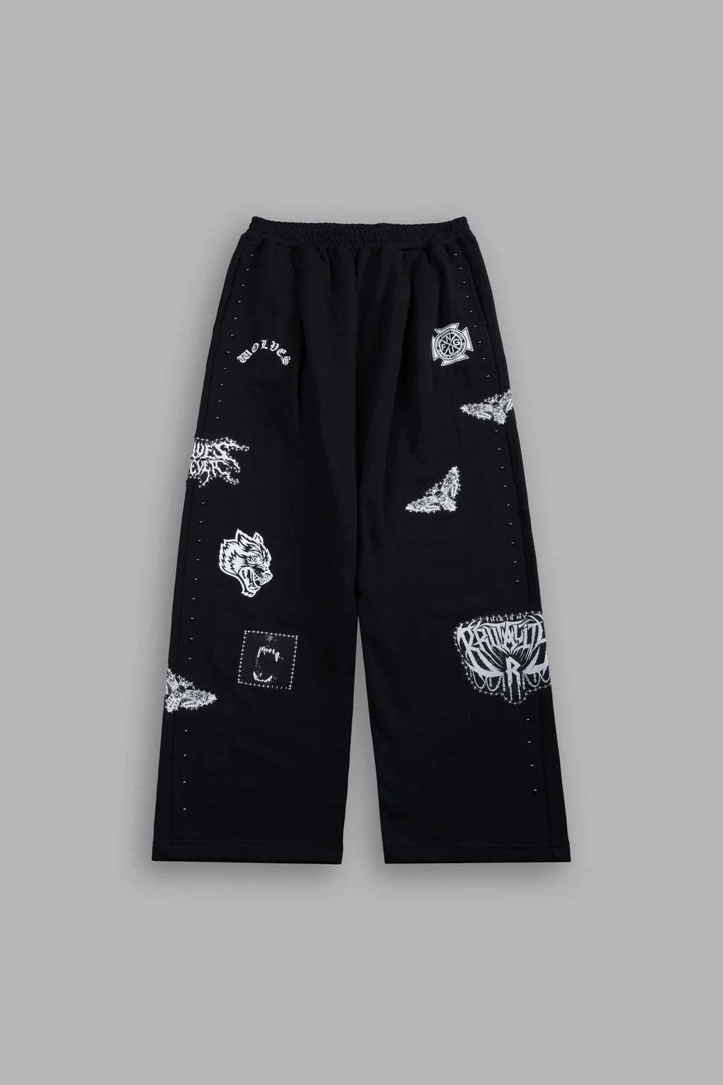 GIVE IT YOUR ALL "YARA" PLEATED SWEAT PANTS IN BLACK