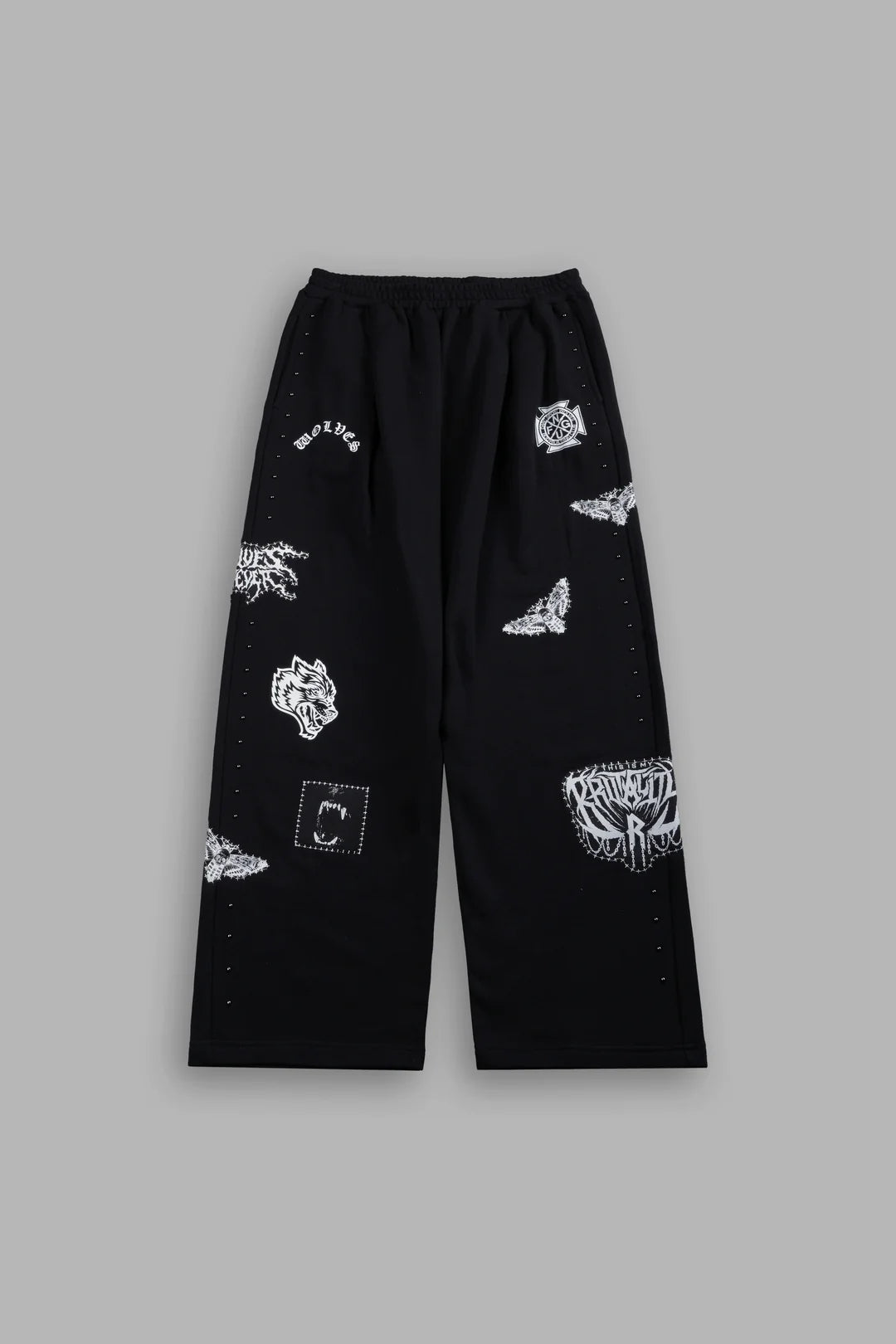 GIVE IT YOUR ALL "YARA" PLEATED SWEAT PANTS IN BLACK