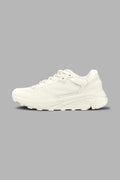 RUN-1 SHOES IN CREAM/BLACK