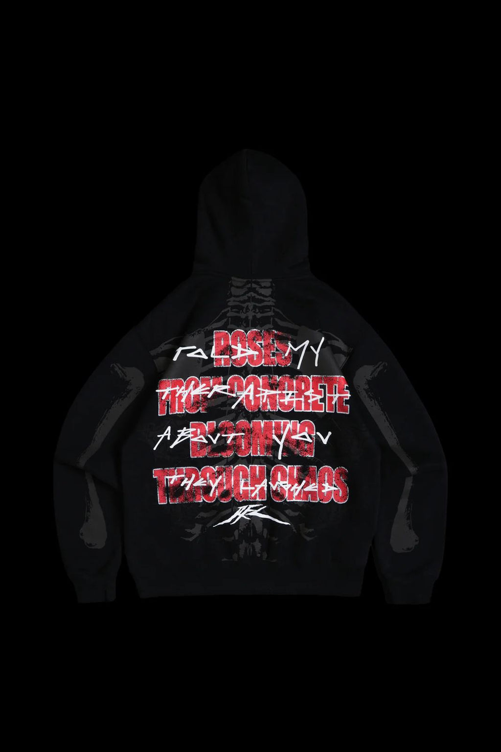 THEY LAUGHED CHAOS HOODIE IN BLACK