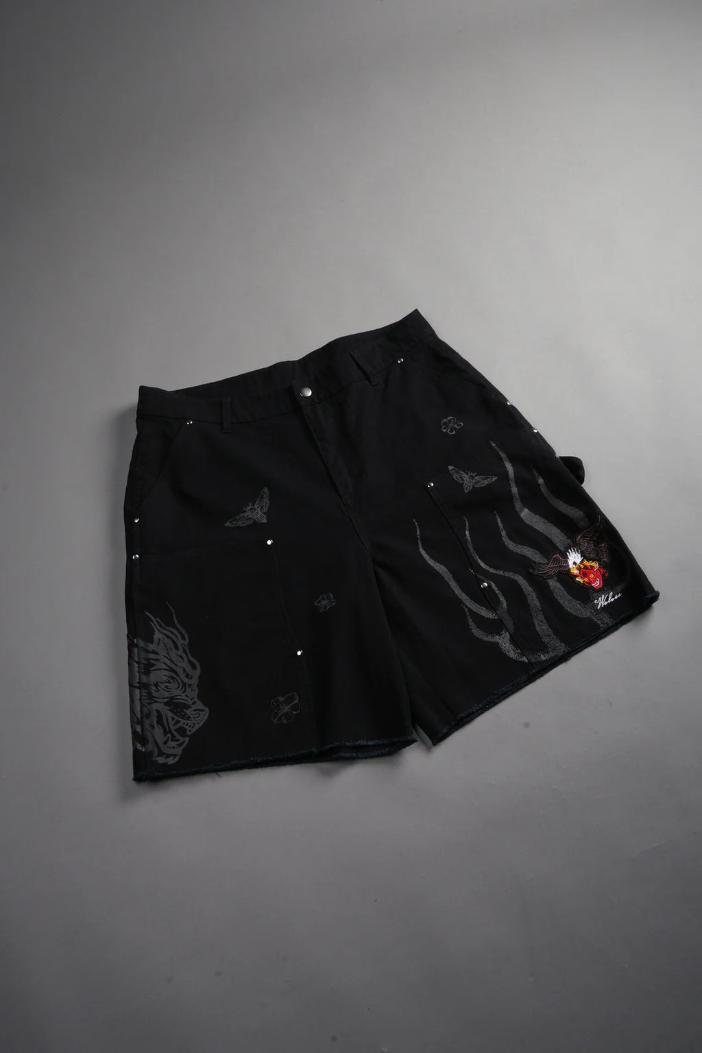THE EAGLE & THE ONI HOFFA SHORTS IN BLACK