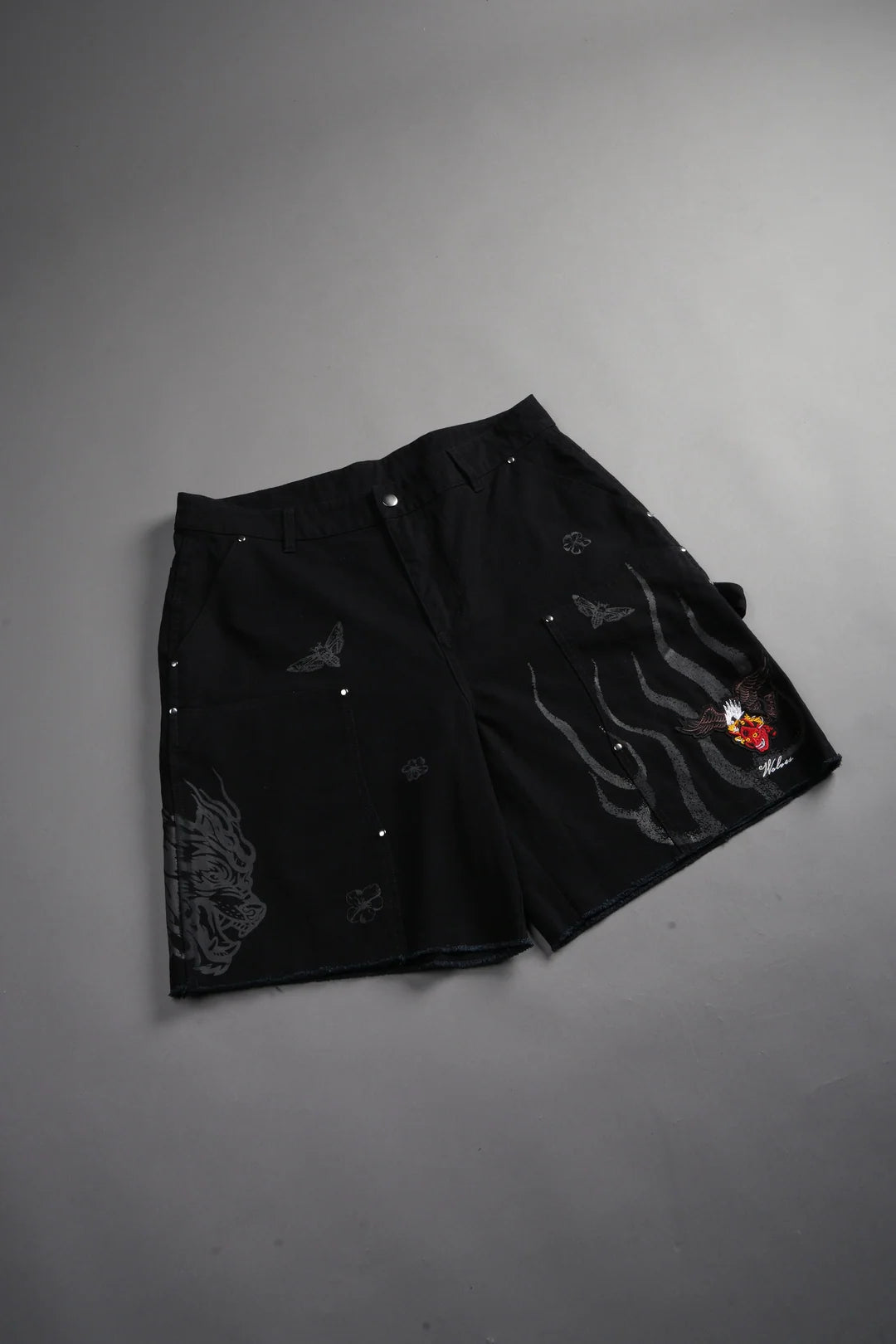 THE EAGLE & THE ONI HOFFA SHORTS IN BLACK