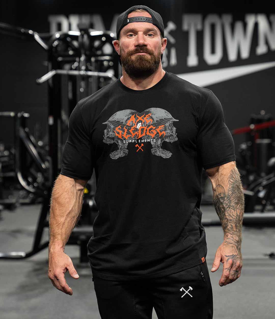 AXE HALLOWEEN TEE IN BLACK
