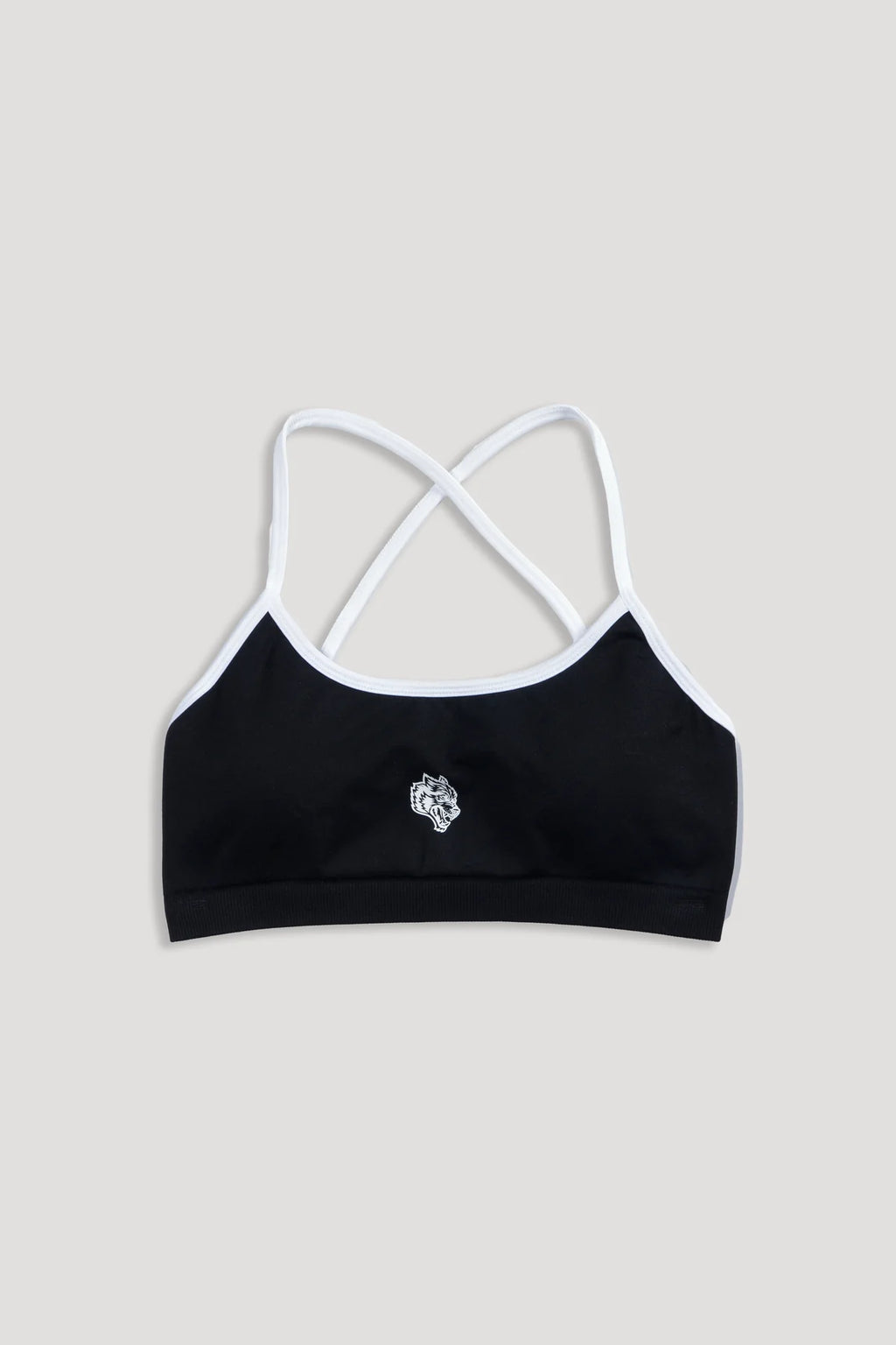 WOLF "LAYLA" SOFT SEAMLESS BRA IN BLACK/WHITE