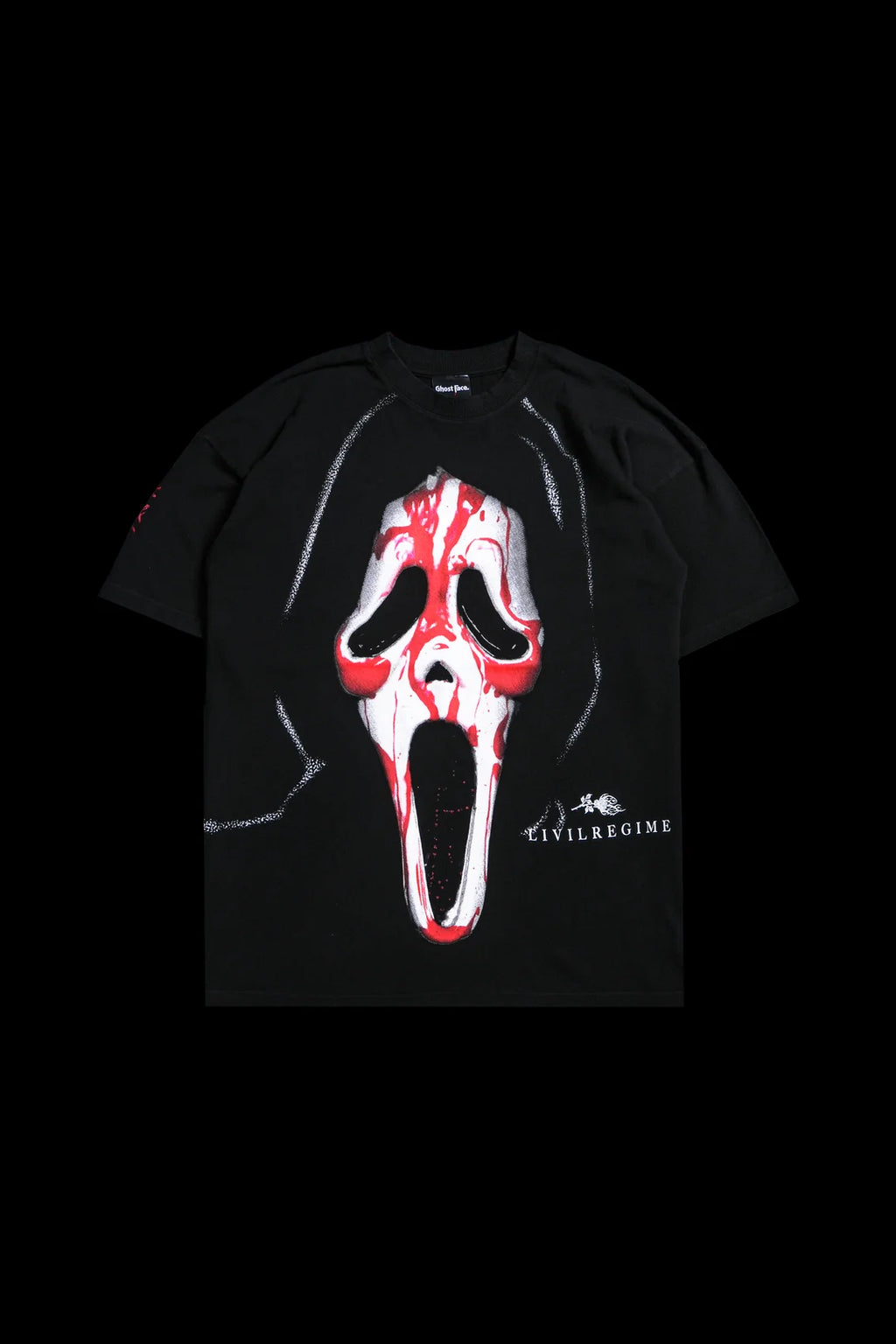 BLOODY FACE "SBS" AMERICAN CLASSIC OVERSIZED TEE IN BLACK