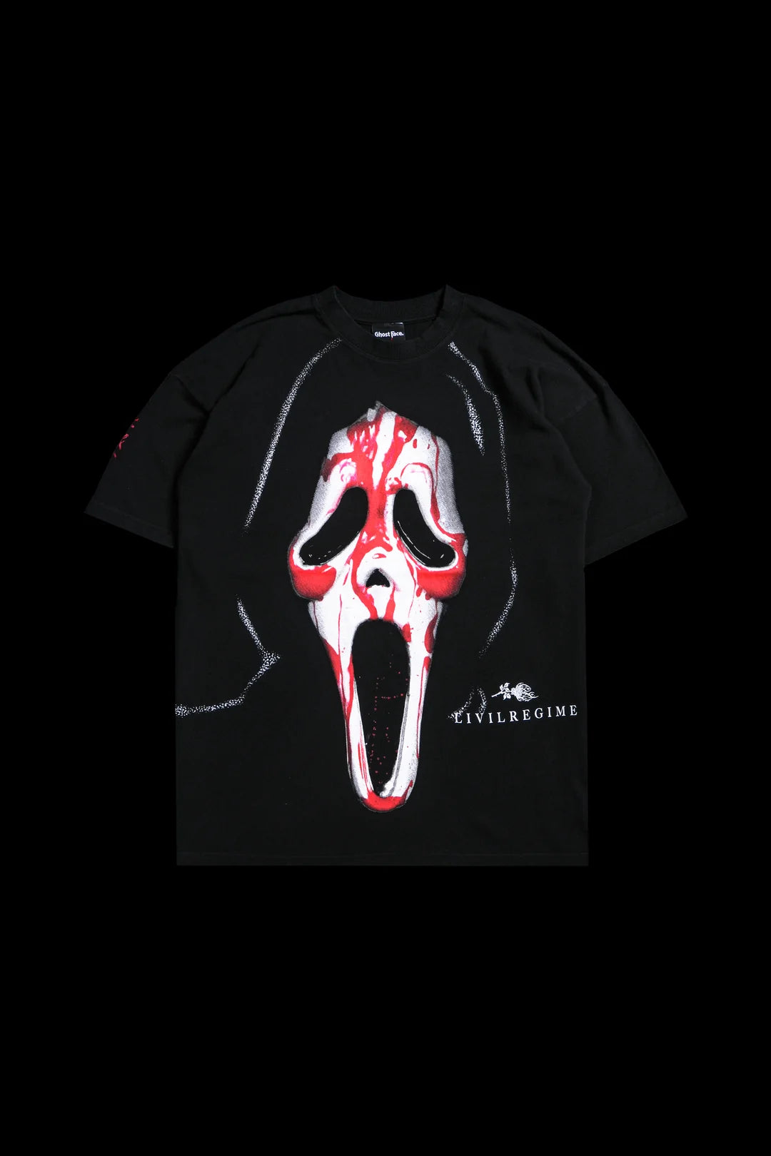 BLOODY FACE "SBS" AMERICAN CLASSIC OVERSIZED TEE IN BLACK