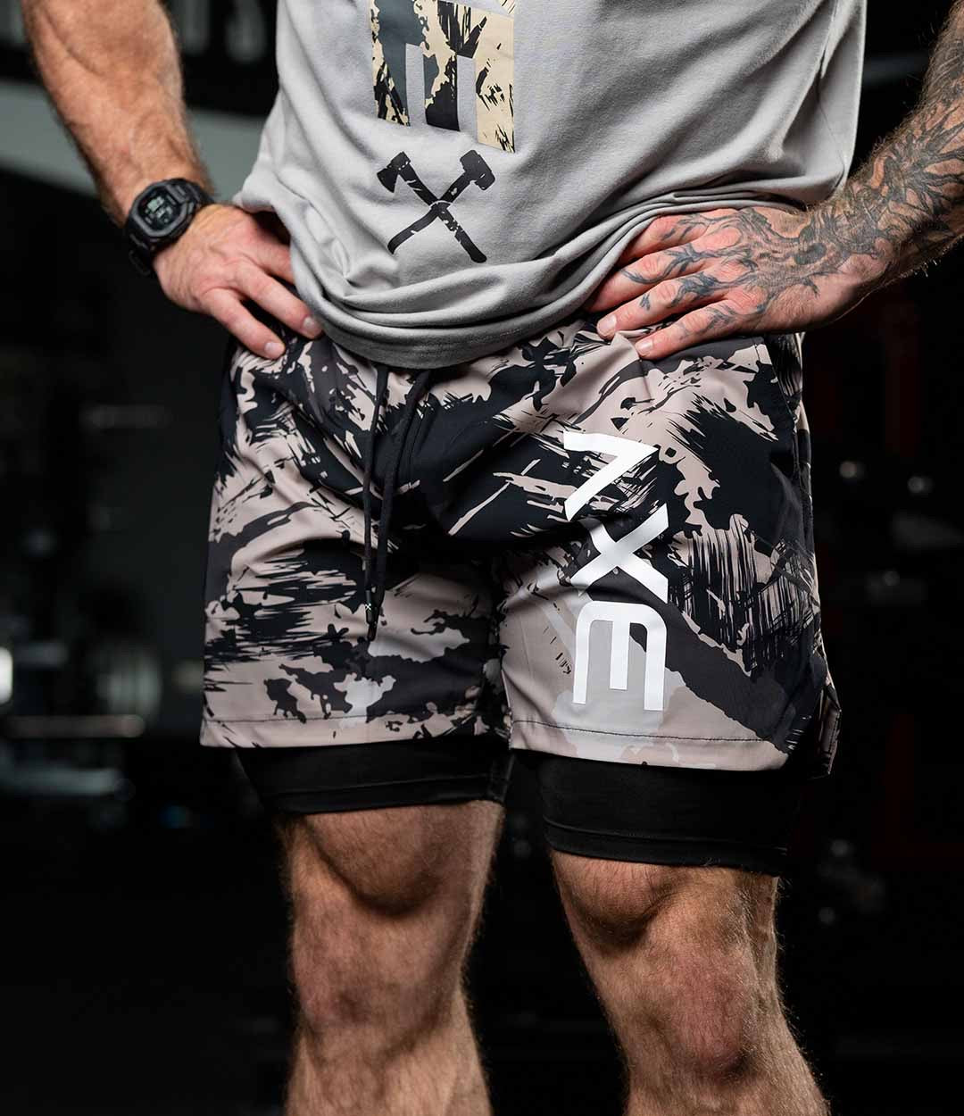 AXE TRAINING SHORTS CAMO