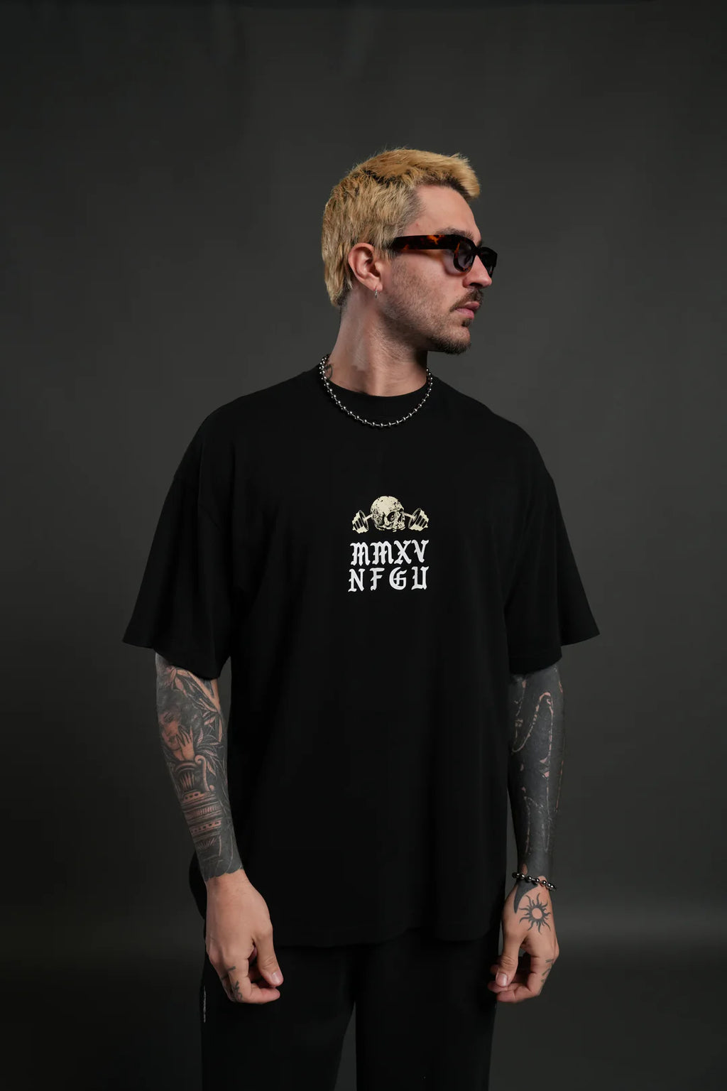 HOLLOW VIRTUE "PREMIUM" OVERSIZED TEE IN BLACK