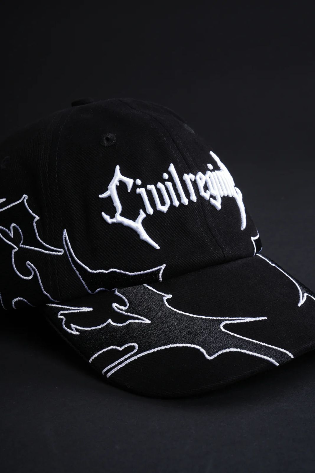 CIVIL CHAOS DAD HAT IN BLACK