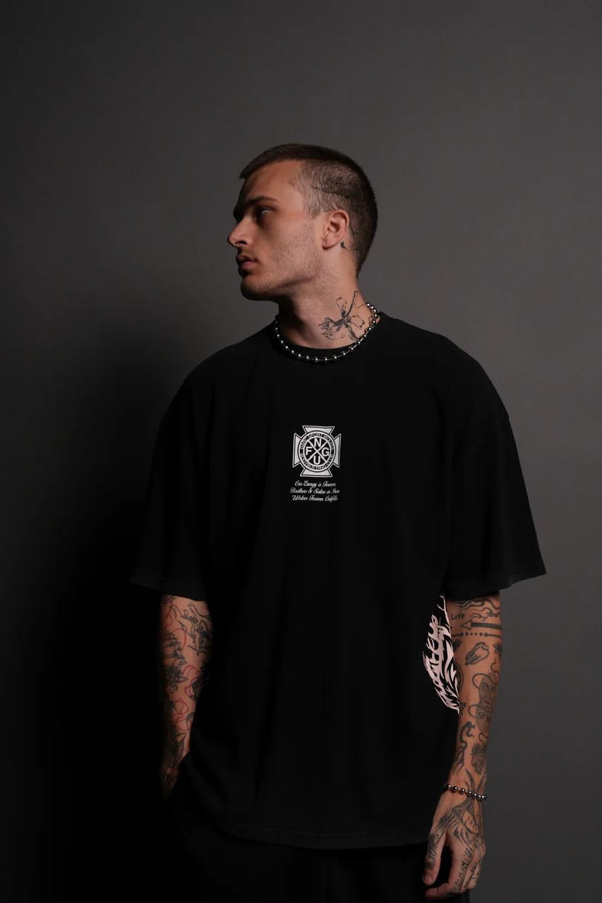 OUR LINEAGE “PREMIUM” OVERSIZED TEE IN BLACK