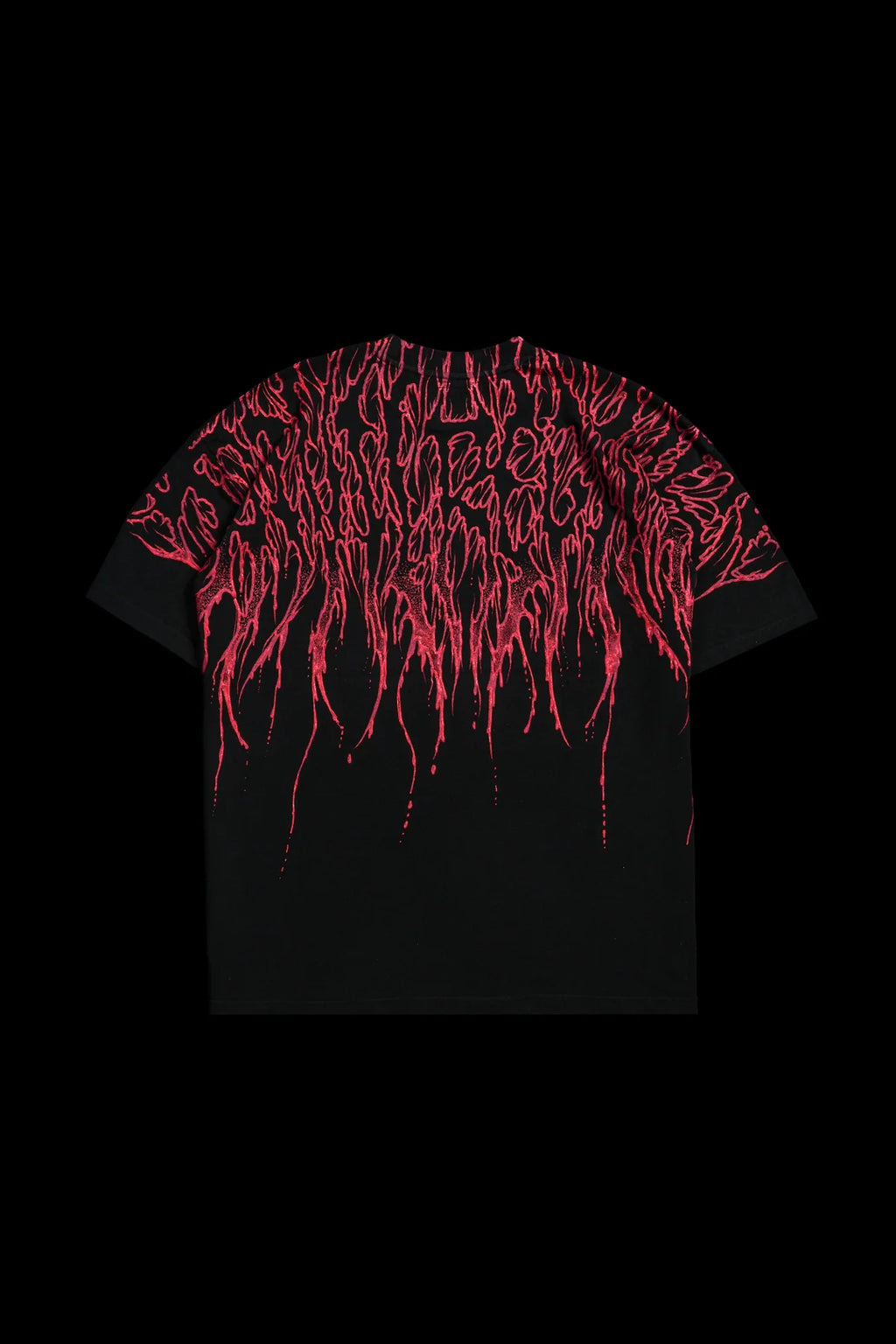 BLOODY FACE "SBS" AMERICAN CLASSIC OVERSIZED TEE IN BLACK