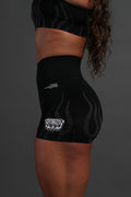 HELLFIRE STELLA SEAMLESS SHORTS IN BLACK