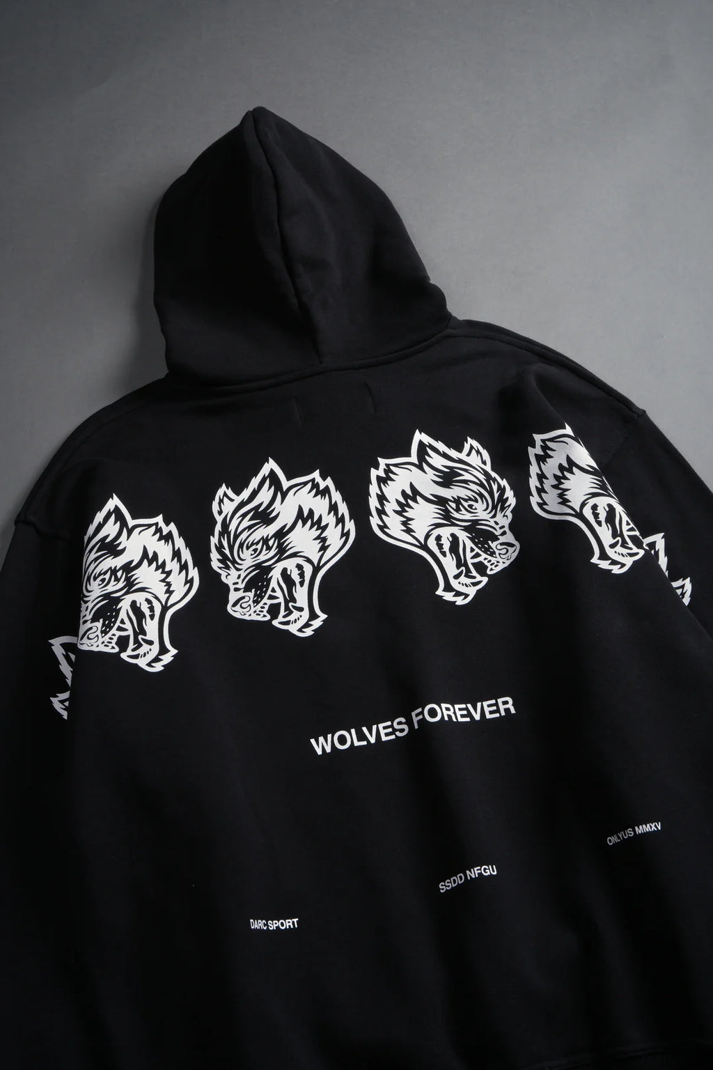 WOLVES HAVE YOUR BACK "PIERCE" HOODIE IN BLACK