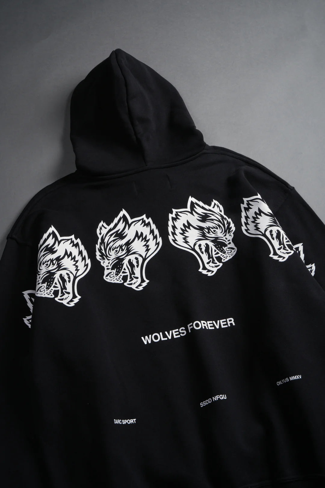 WOLVES HAVE YOUR BACK "PIERCE" HOODIE IN BLACK