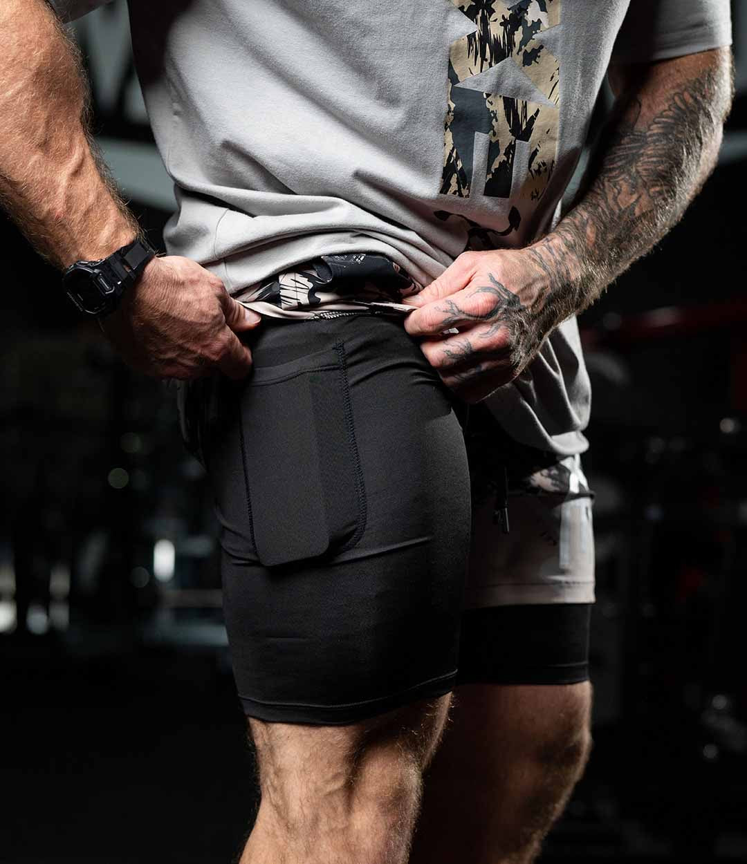 AXE TRAINING SHORTS CAMO