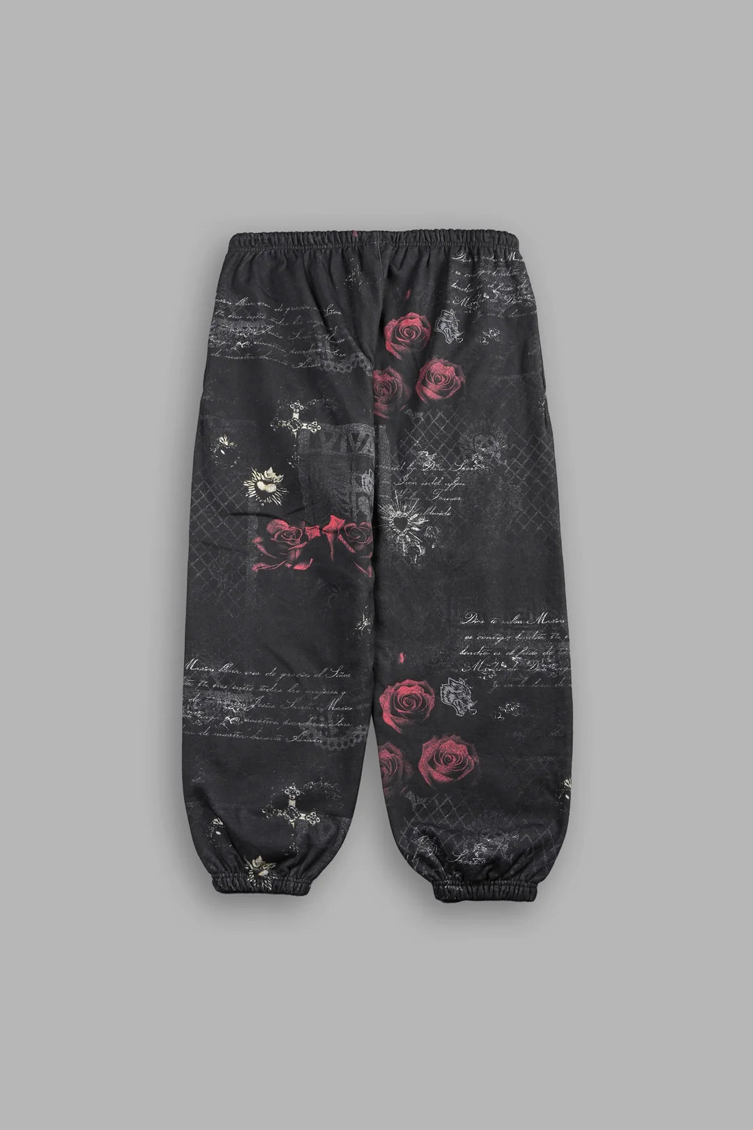 WOLVES PYRAMID LIGHTWEIGHT LOUNGER SWEAT PANTS IN ROSAS DEL CORAZON