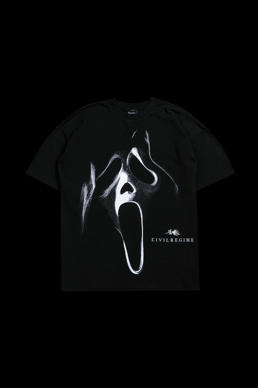 GHOST REGIME "SBS" AMERICAN CLASSIC OVERSIZED TEE IN BLACK