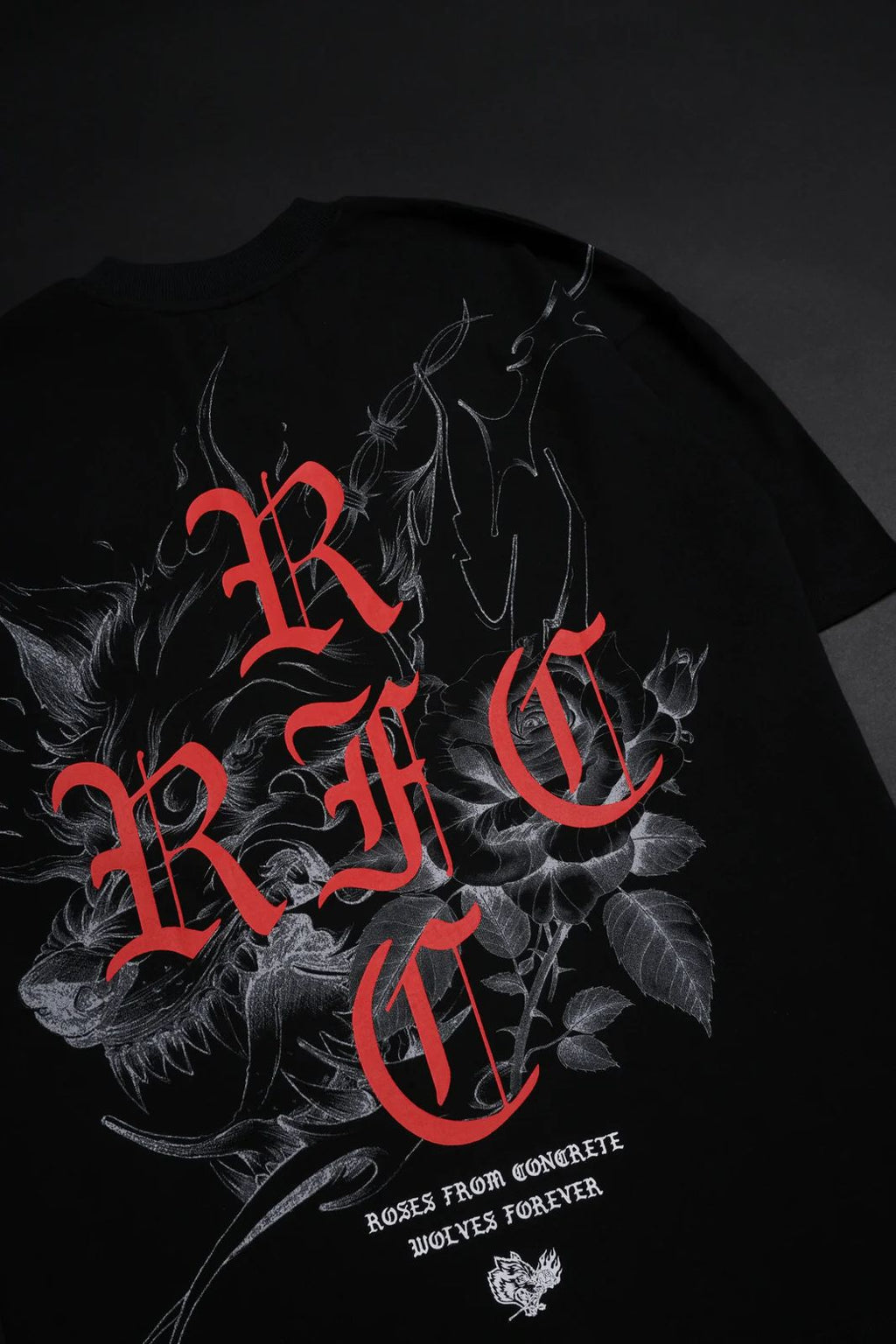 WOLF FROM CONCRETE AMERICAN CLASSIC OVERSIZED TEE IN BLACK