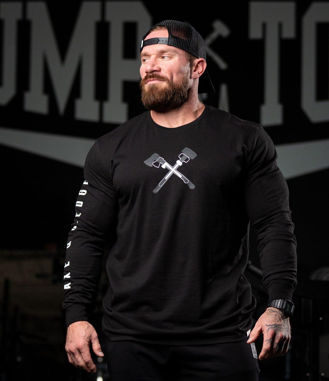 AXE STACK LONG SLEEVE IN BLACK