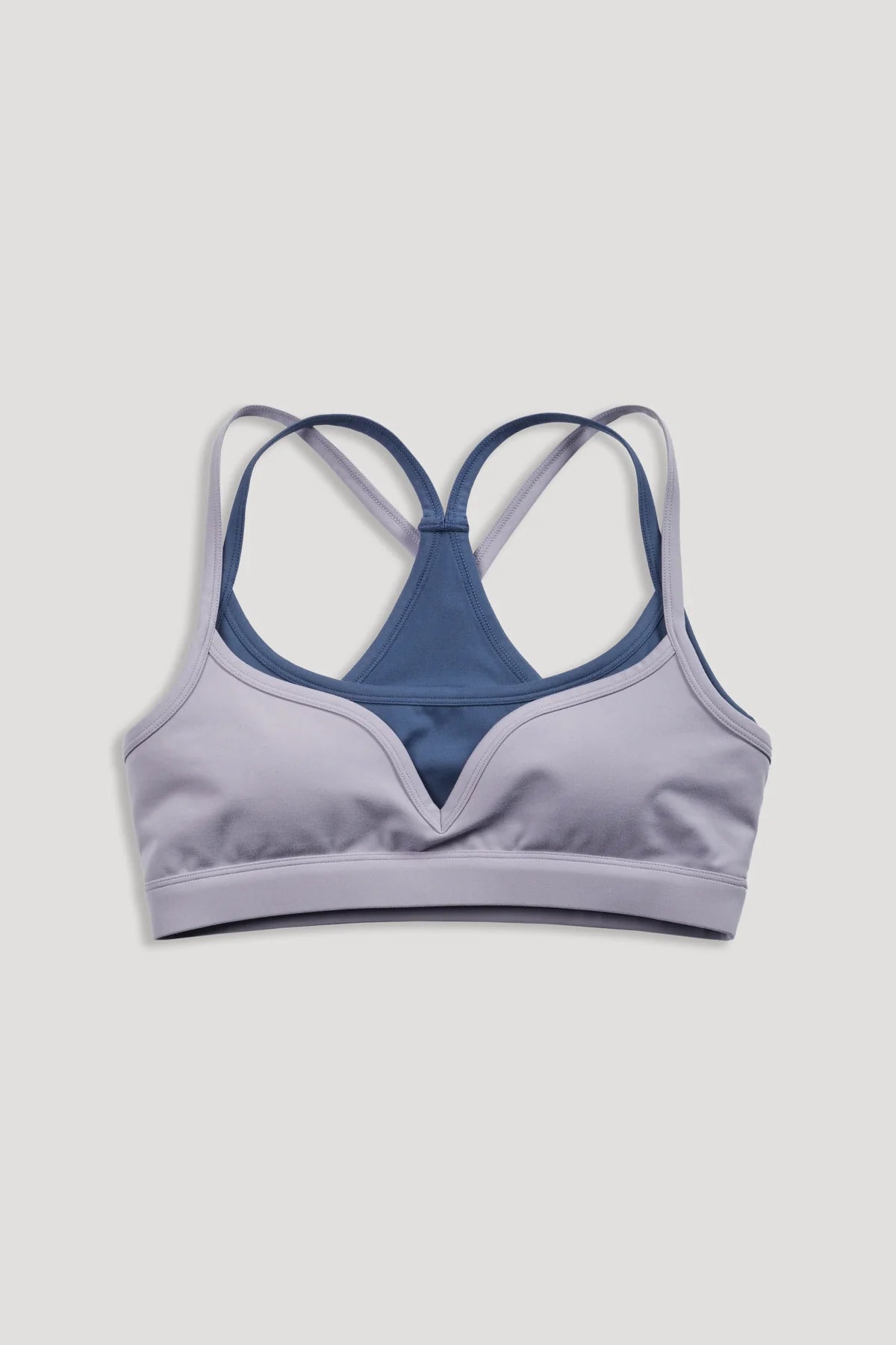 WOLF "JULIETTE" ENERGY DOUBLE BRA IN SPORT GRAY/WASHED DENIM