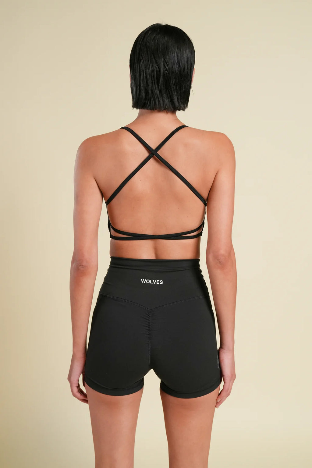 IYKYK "EMMA" ENERGY SHORTS IN BLACK