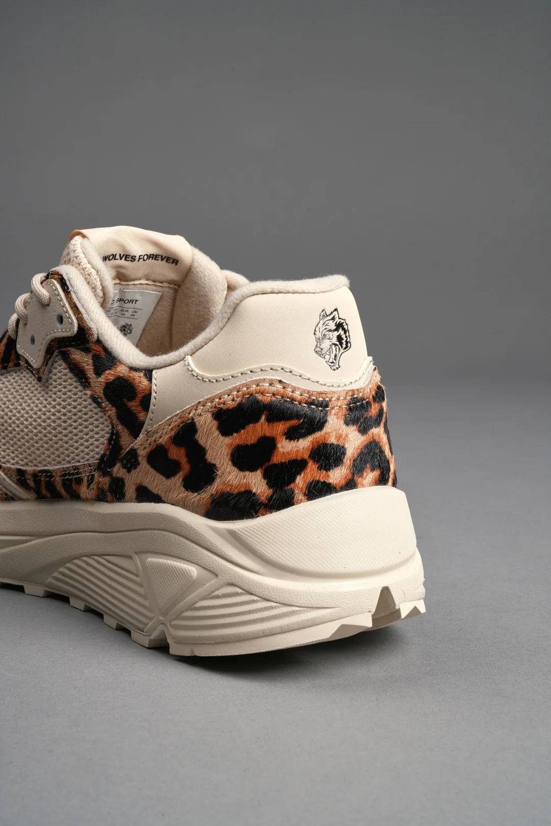 RUN-1 SHOES IN CLAY LEOPARD/CREAM